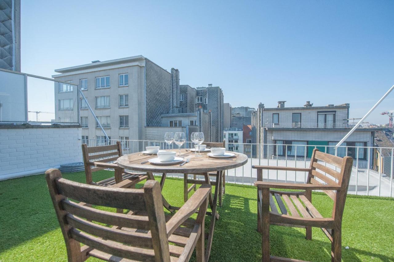 Studio Met Groot Zonneterras Centrum Oostende Ngoại thất bức ảnh